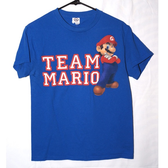 Delta Other - Team Mario Blue T-shirt adult size small